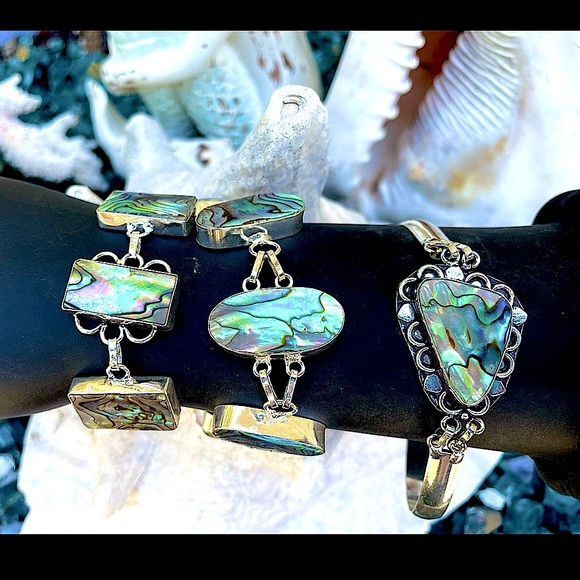 Sterling Silver and Abalone Assorted Artisan Handcrafted Jewelry Selections - Picture 2 of 16